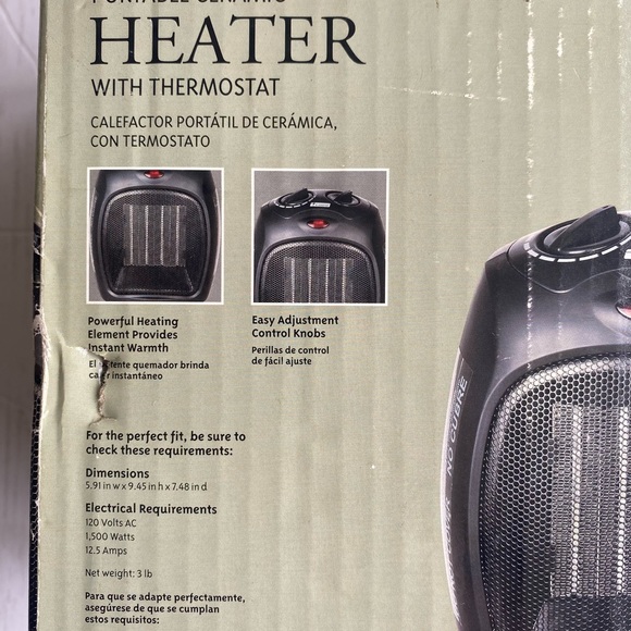 EVERSTAR Portable Desk Heater & Fan - Picture 13 of 14